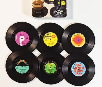 CreativeRetro Nostalgic Vinyl Record Round CD Music