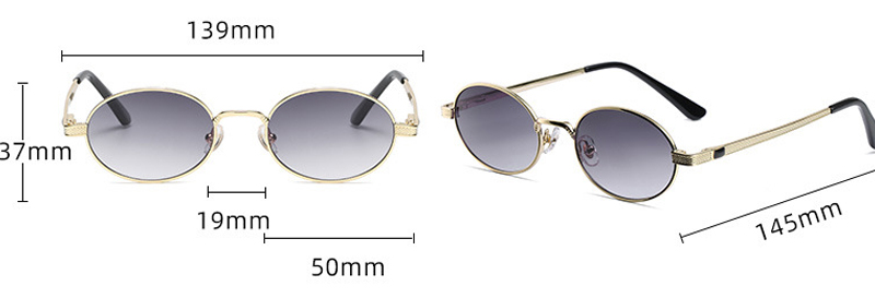 Title 1, Fashion Metal Retro Colorful Round Sunglasses