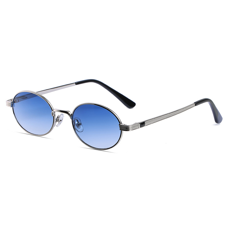 Title 3, Fashion Metal Retro Colorful Round Sunglasses