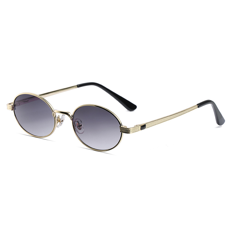 Title 8, Fashion Metal Retro Colorful Round Sunglasses