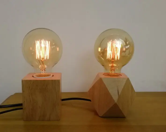 Multilateral Square Rhombus Hemp Wood Color Solid