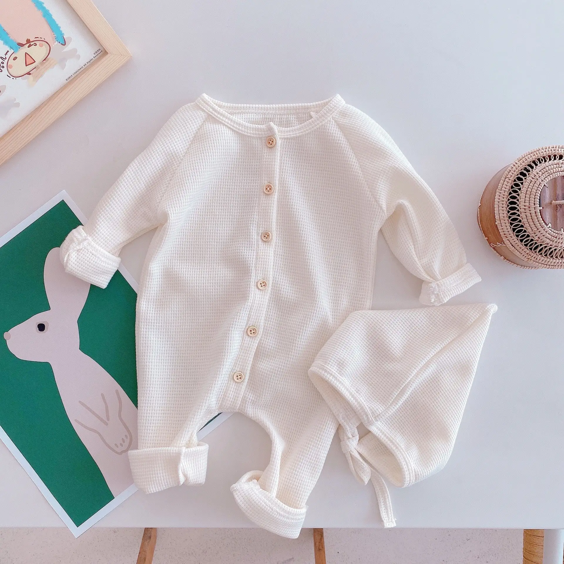Children's Home Wear Long-Sleeved One-Piece