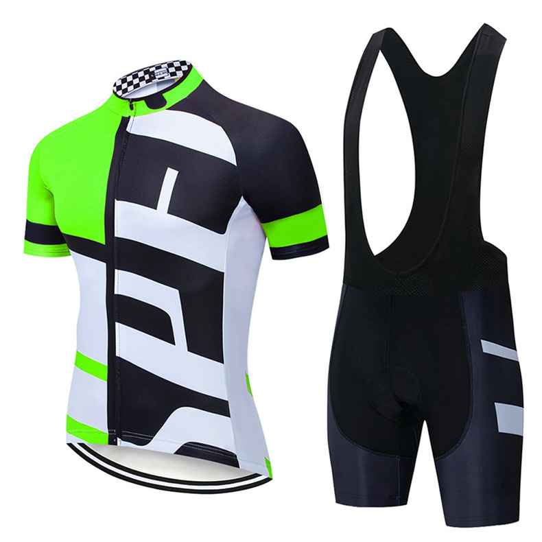 Lightning Short-Sleeved Suspender Suit Cycling Jersey