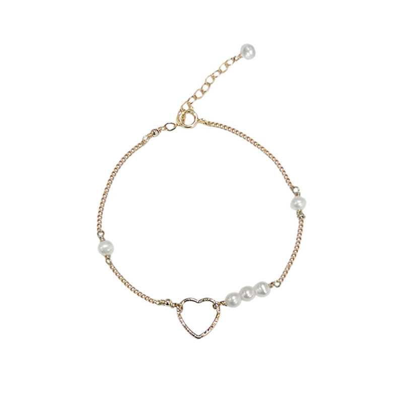 14K Gold Bag Natural Pearl Bracelet Women