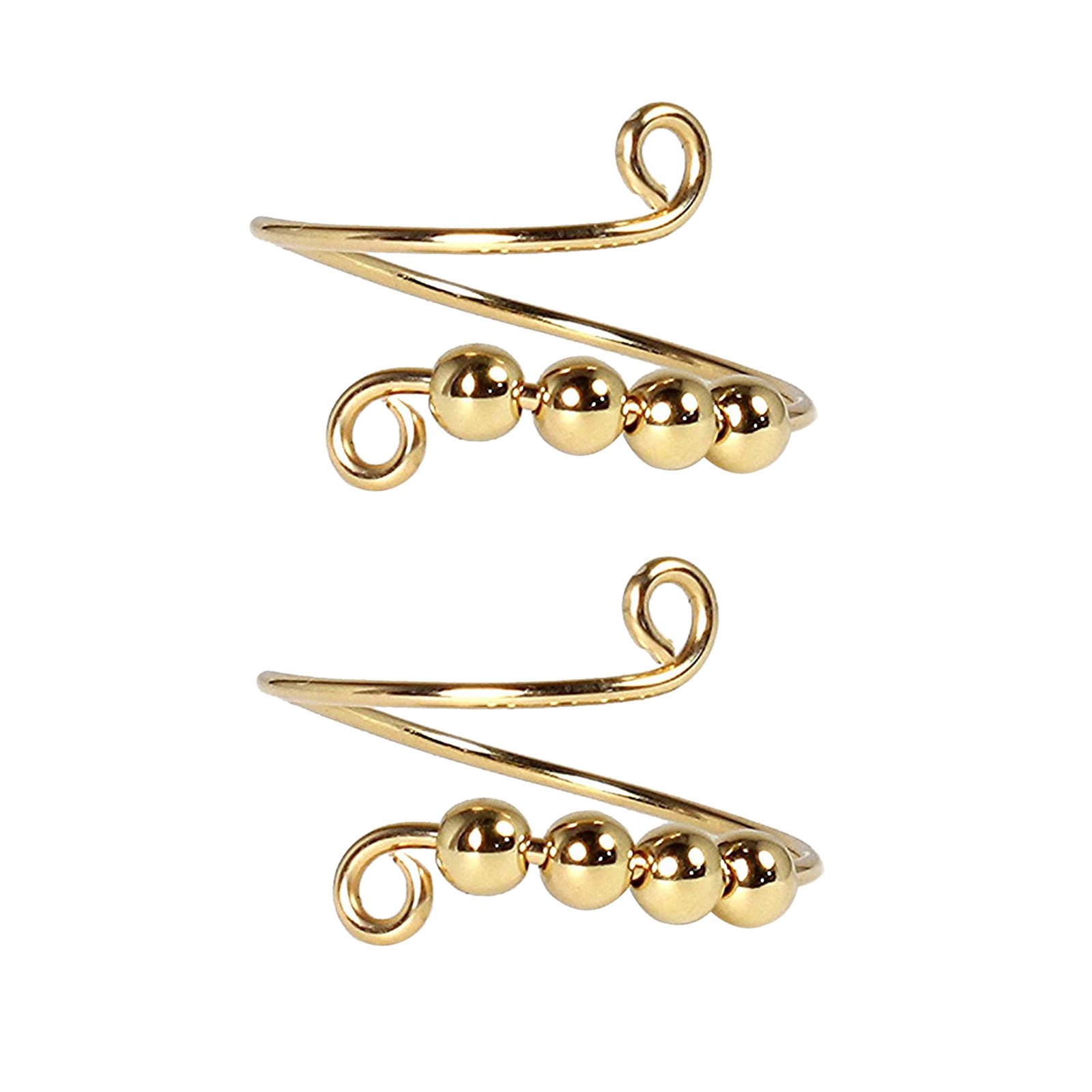 Rotatable Round Bead Ring Women Fashion Open Adjustable Women's Ring