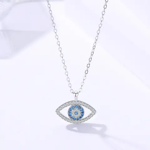 S925 Sterling Silver Jewelry Atmospheric Demon Eye Necklace Eye