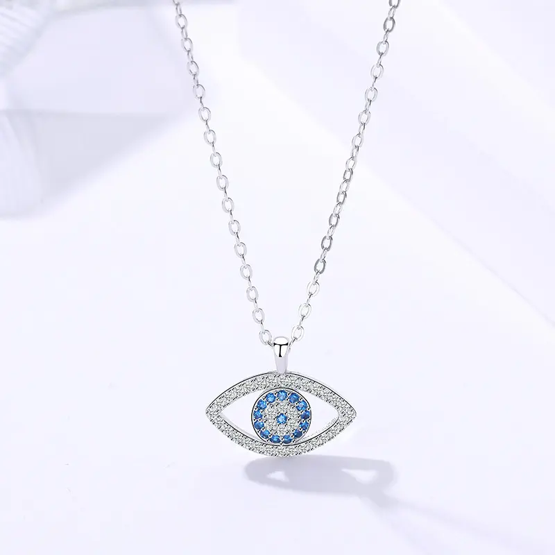 S925 Sterling Silver Jewelry Atmospheric Demon Eye Necklace Eye