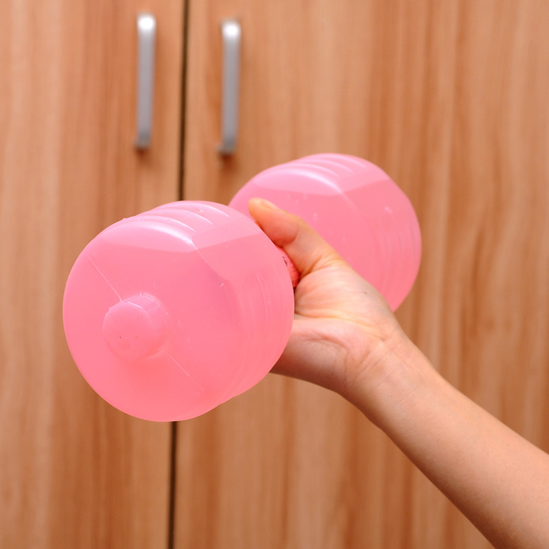 Water-filled Dumbbells pink with water