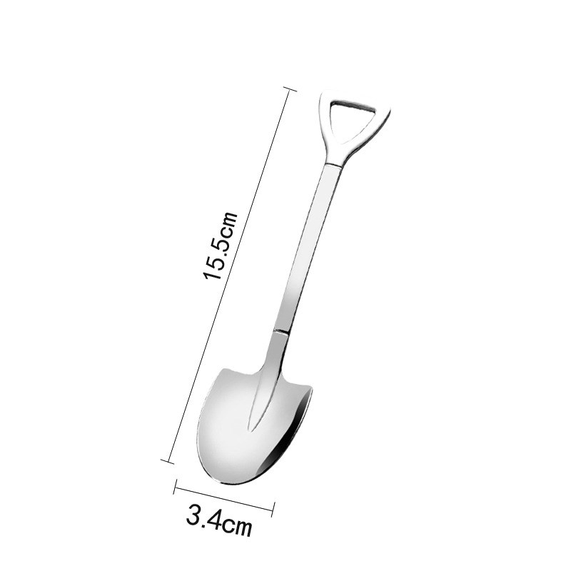 Stainless Steel Spade Creative Dessert Spoon