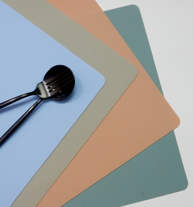 Silicone Western Placemats Living Room Non-Slip Insulation Modern Minimalist Nordic Style Table Mats Custom