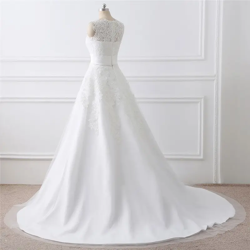 Two-piece White Wedding Dress