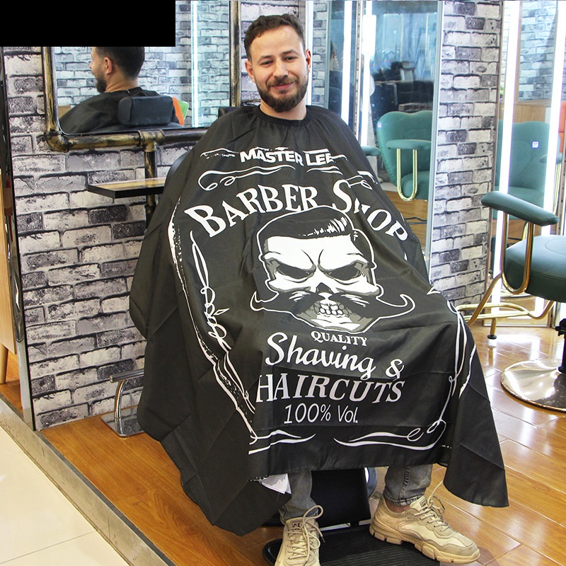 Skull Pattern Hair Cutting Cloth