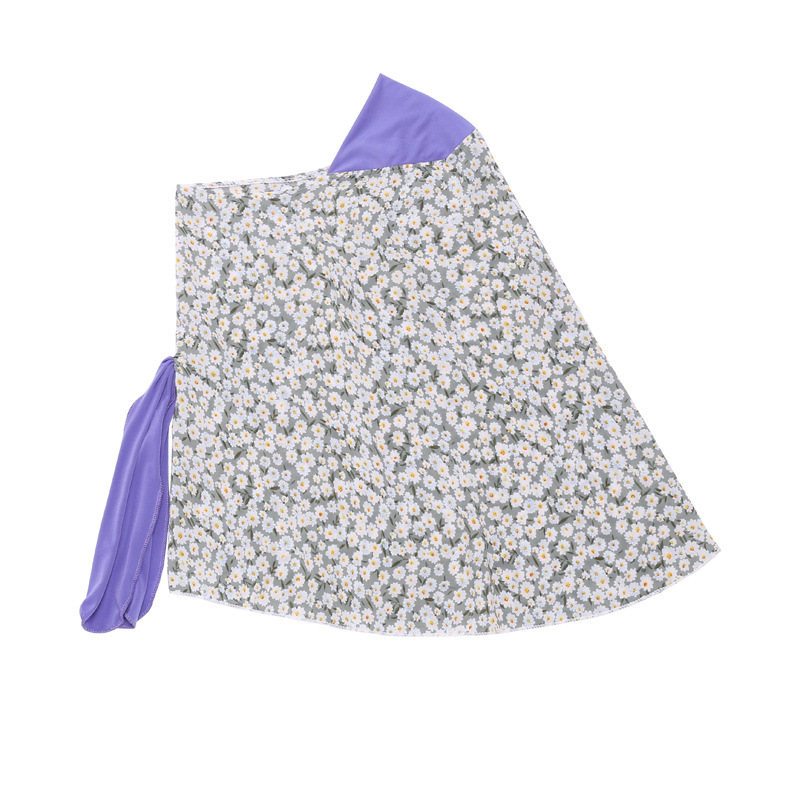 Three-Piece Children's Dress With Flower Hijab