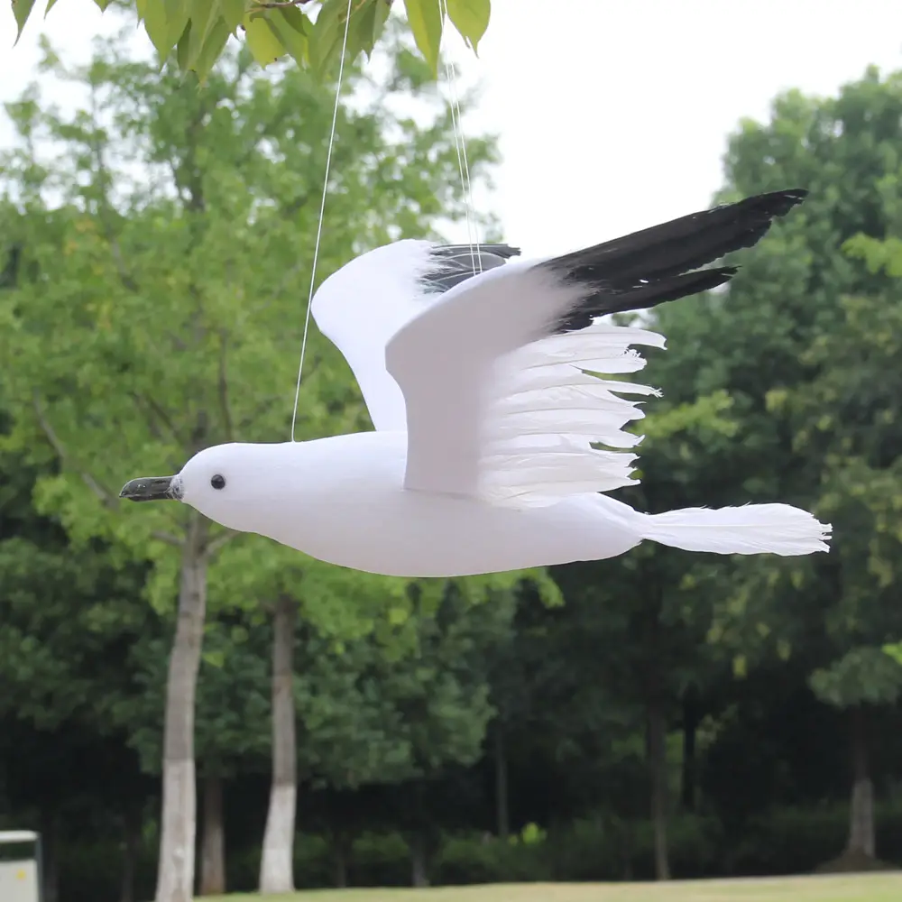 Simulation Feather Seagull Bird Gardening Forest Decoration Scene Layout Decoration