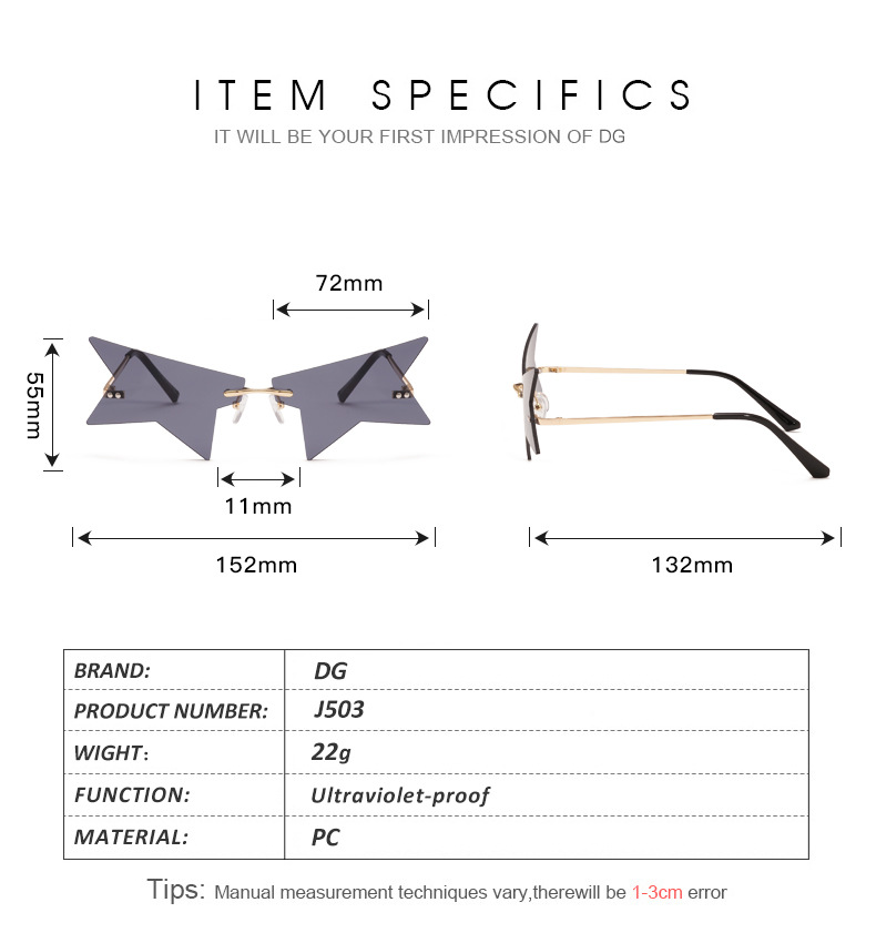 Title 6, Five-pointed Star Trend Sunglasses