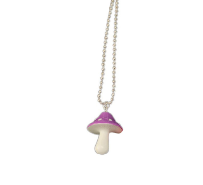 Funny Colorful Mushroom Necklace Simple Cartoon Necklace