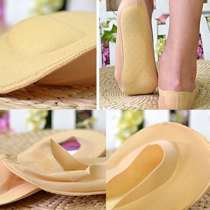 Title 1, Womens Massage Boat Socks, Ice Silk, Silicone,...