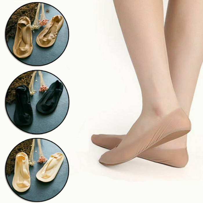 Title 3, Womens Massage Boat Socks, Ice Silk, Silicone,...