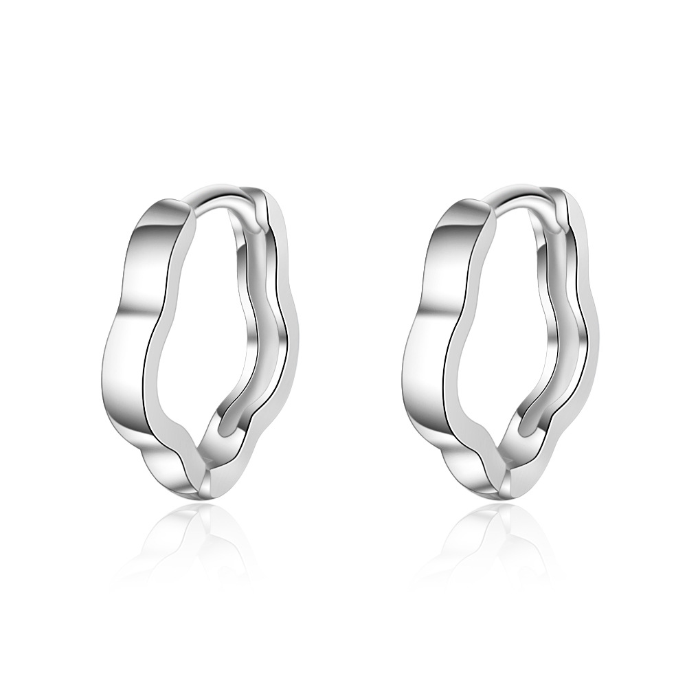 Simple And Cold Style Korean Plum Earrings