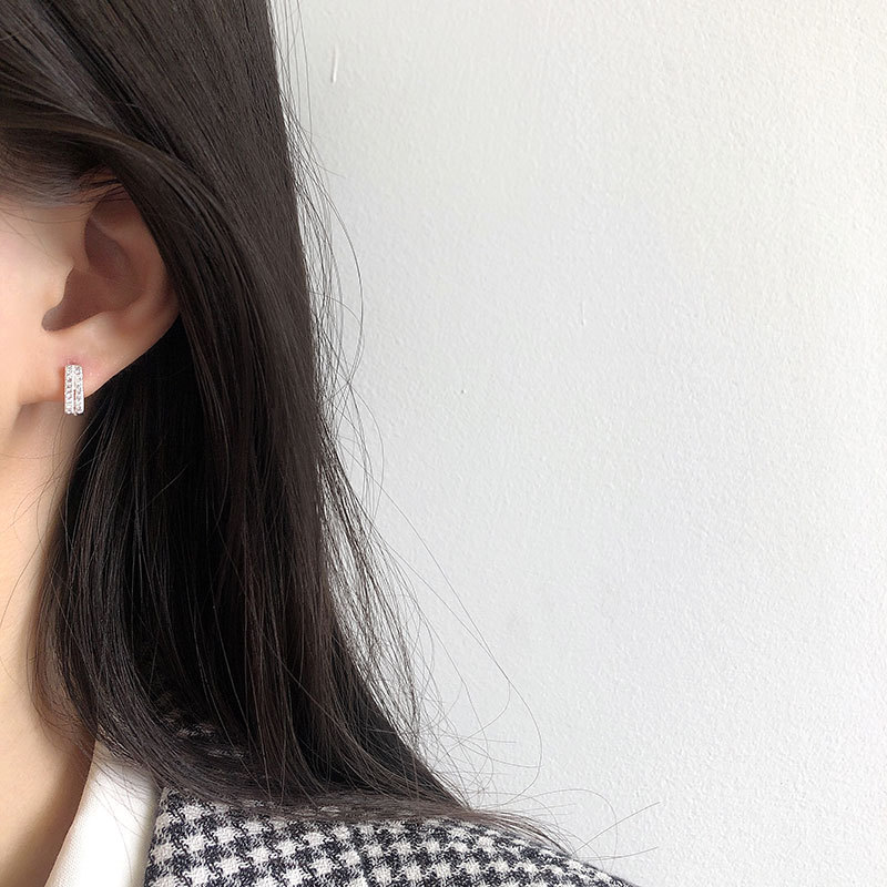 Japan And South Korea Simple And Versatile Personality Earrings