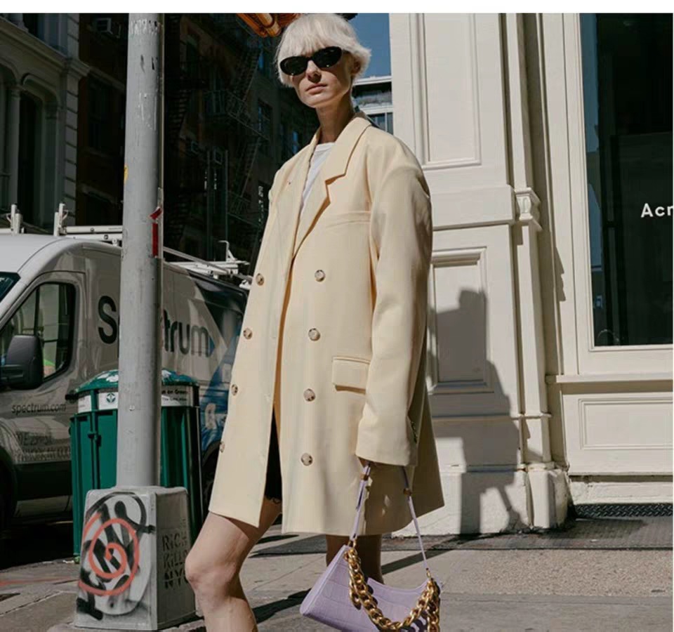 Crocodile Pattern One Shoulder Underarm  Large Thick Chain Frog  Retro Baguette Bag
