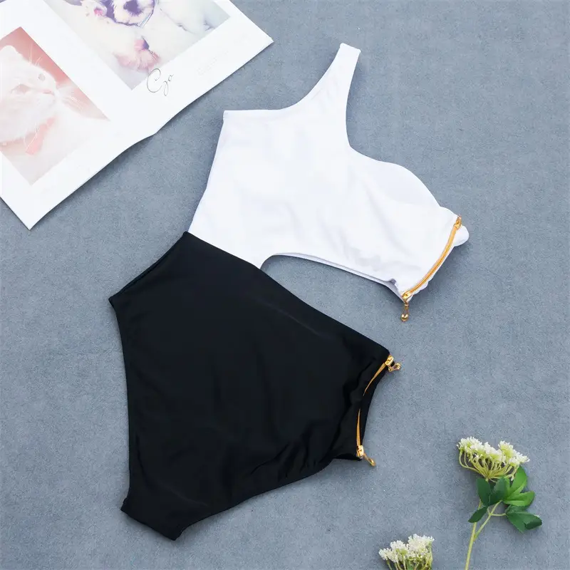 JESSIC New Teen Style Bikini One-Piece Swimming Suit