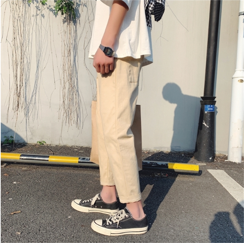 Title 4, Mens Long Trousers Casual Straight-leg Loose P...