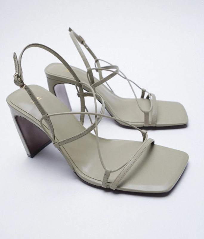 High-Heeled Drawstring Sandals, picture 3 of 3