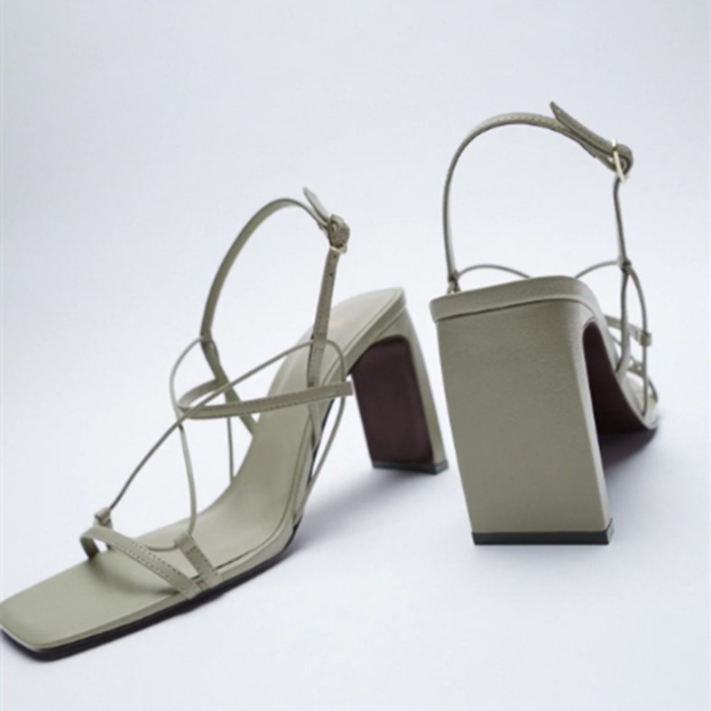High-Heeled Drawstring Sandals, picture 2 of 3