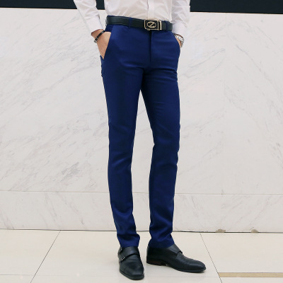 Title 2, Mens Solid Color Slim Straight Slacks, comfort...