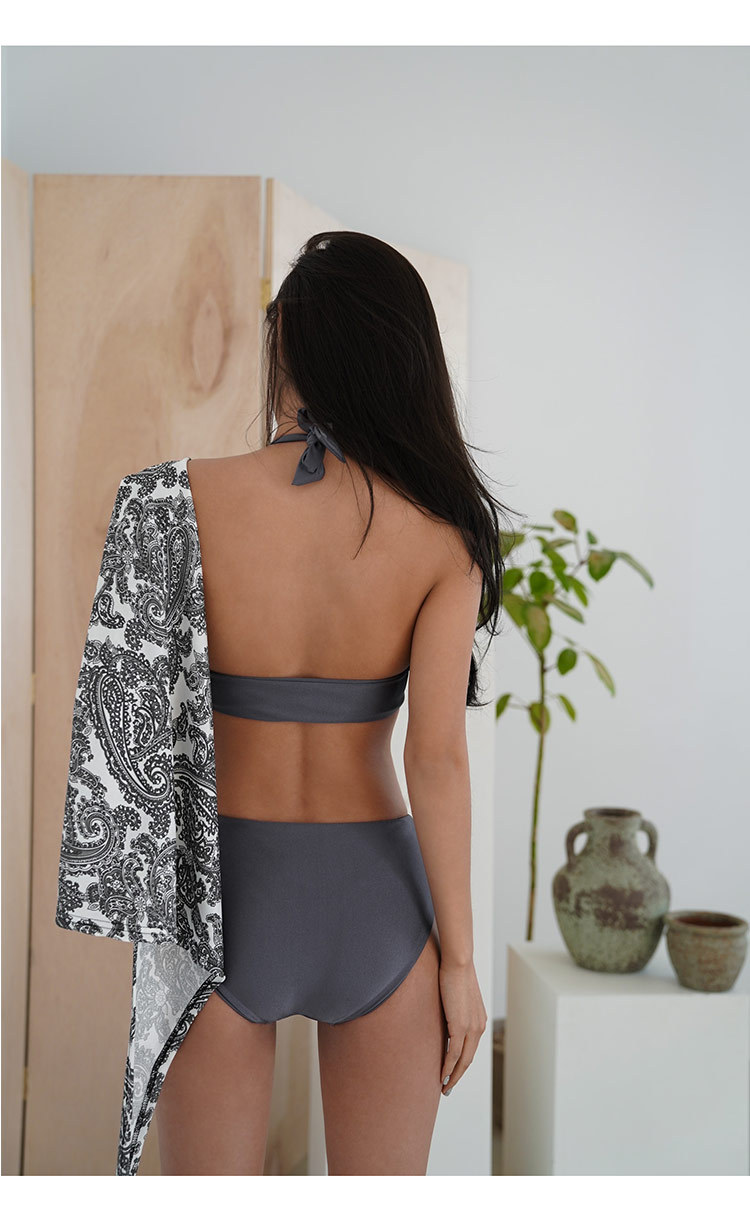 Swimsuit Female Sexy Neck Deep V Show Thin And Tight Body Fit Cross Border New Hot Spring Korean Ins Swimsuit Wholesale