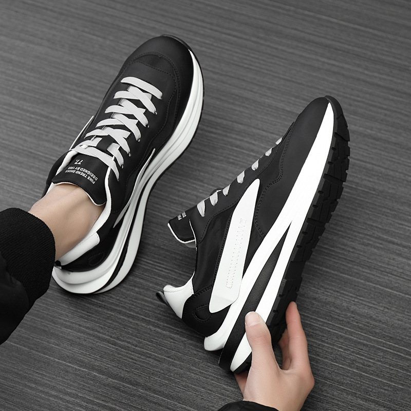 Title 4, Full Cowhide Material Sports Casual Shoes Breat...