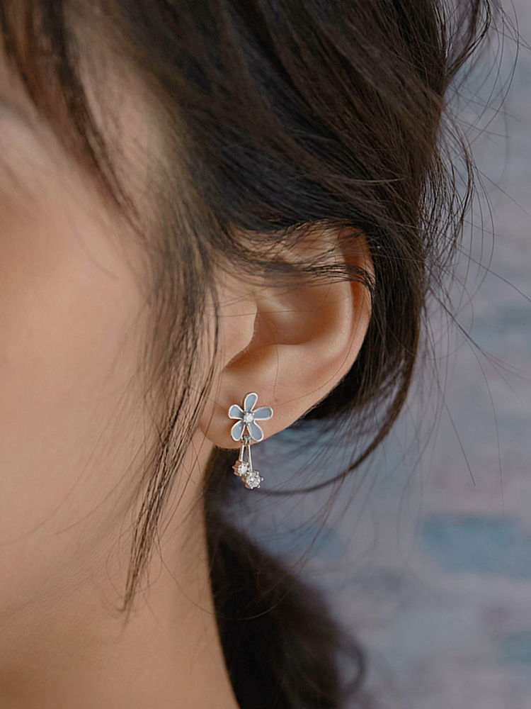 Sweet Tassel Sterling Silver Earrings Women