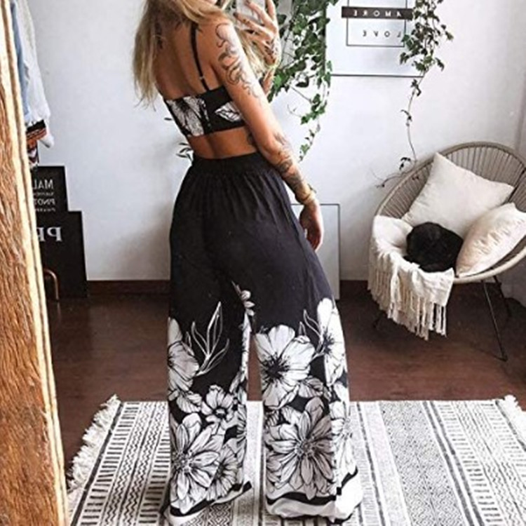 Boho Style Butterfly Print Ladies Suit