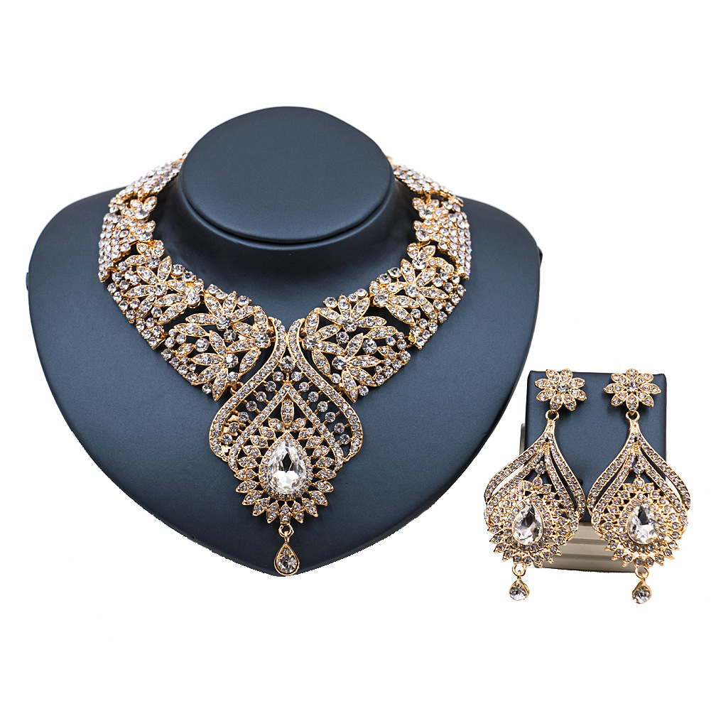 Stained Glass Crystal Banquet Bridal Two-piece Set