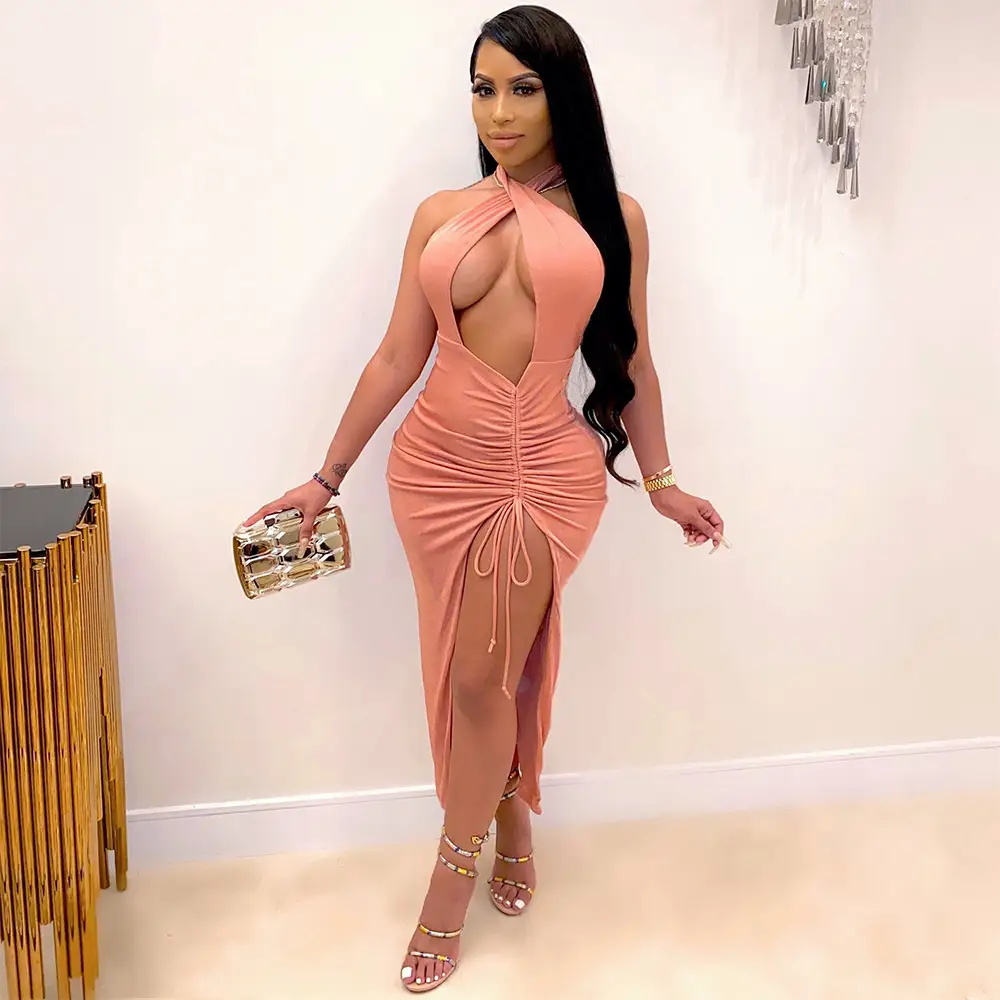 Bonnie Forest Beautiful Ruched Split Dress