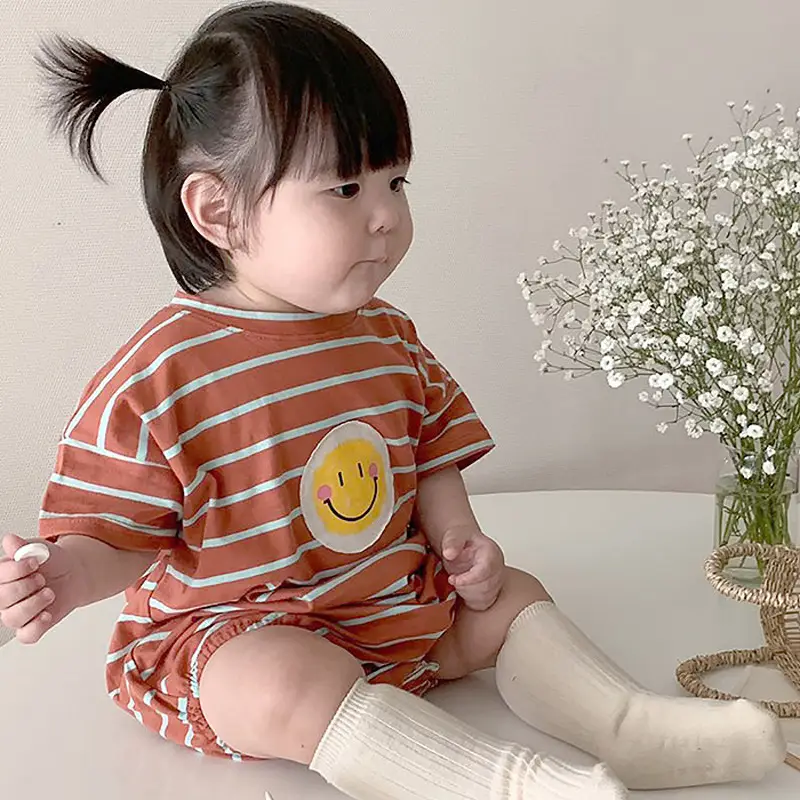 Thin Striped Jumpsuit for Boys and Girls