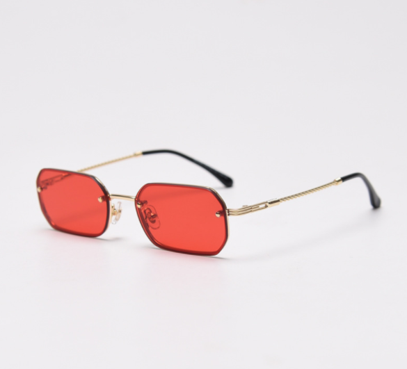 Title 2, Narrow-sided Small Frame Sunglasses, Trendy Str...