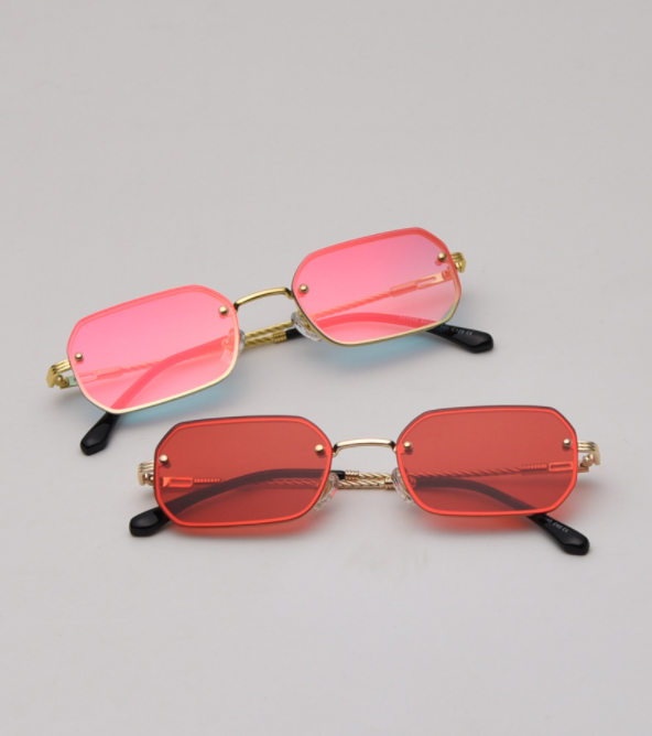 Title 1, Narrow-sided Small Frame Sunglasses, Trendy Str...