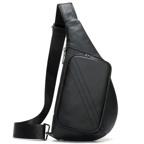 New Trend Leather Chest Bag Fashion Half-Moon Triangle Shoulder