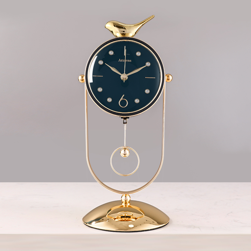 Desktop pendulum clock (green)