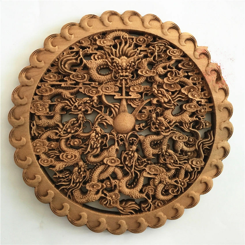 Pendentifs Décoratifs Sculpté ARYWOOD pendentifs décoratifs en bois ARYWOOD