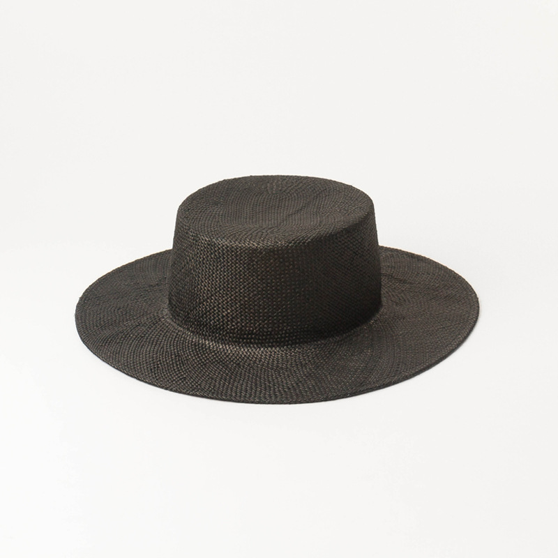 Fashionable And Simple Sunshade Flat Straw Hat