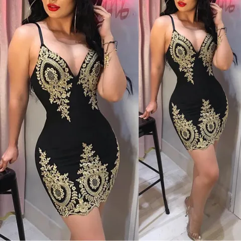 Sexy Suspender Dress Ladies Party Club