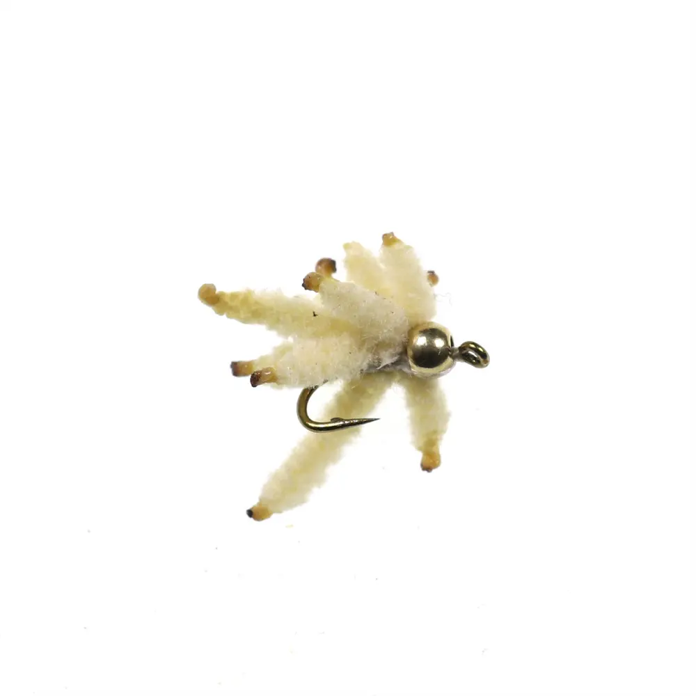 Fly Fishing White Striped Horse Mouth Simulation Maggot Hook