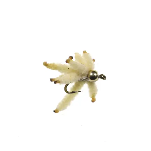 Fly Fishing White Striped Horse Mouth Simulation Maggot Hook