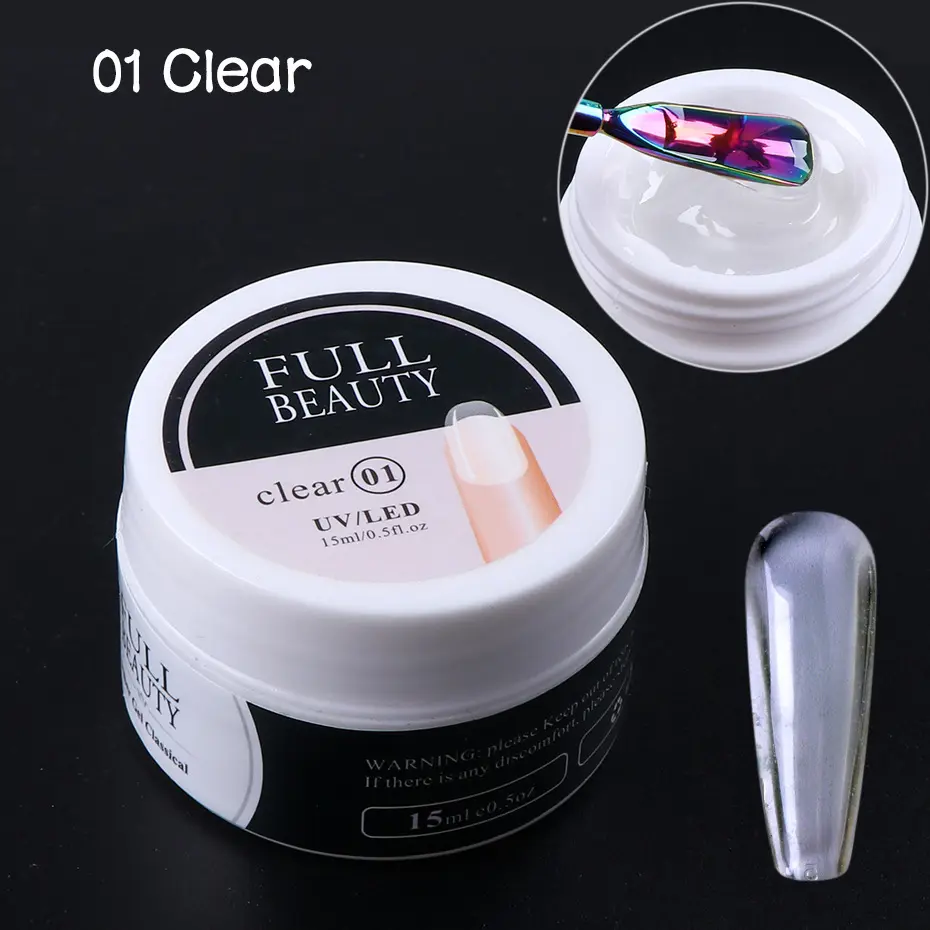 White Transparent Quick Manicure Extension Glue Removable