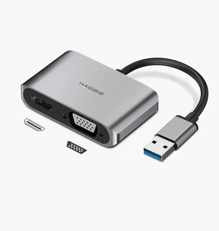 Hagibis USB 3.0 to HDMI-compatible VGA Adapter