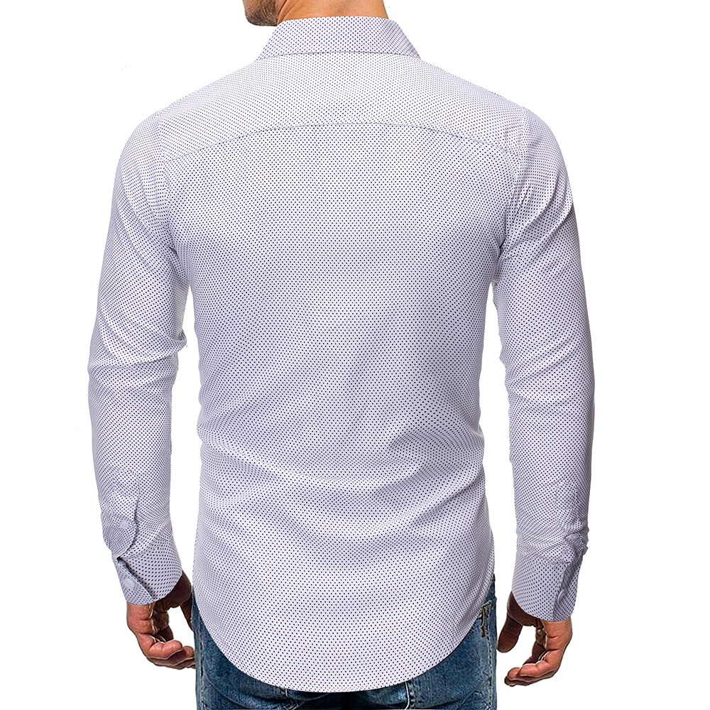 Title 5, Camicia a maniche lunghe slim casual con stampa...