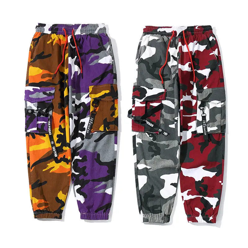 The New Harajuku Style Camouflage Multi-pocket Casual Hip-hop Streamer All-match Beamed Trousers